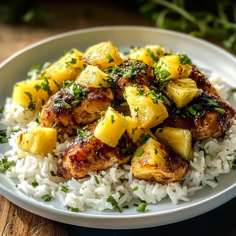 30 Minute Pineapple Chicken with Coconut Rice