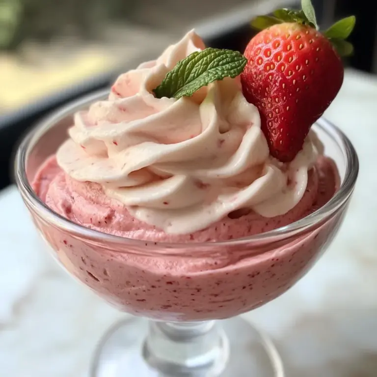 4-Ingredient Strawberry Mousse So Light, So Dreamy!