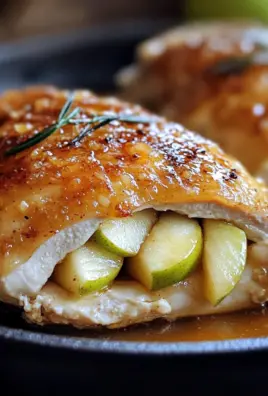Apple and Brie Stuffed Chicken with Maple Dijon Glaze