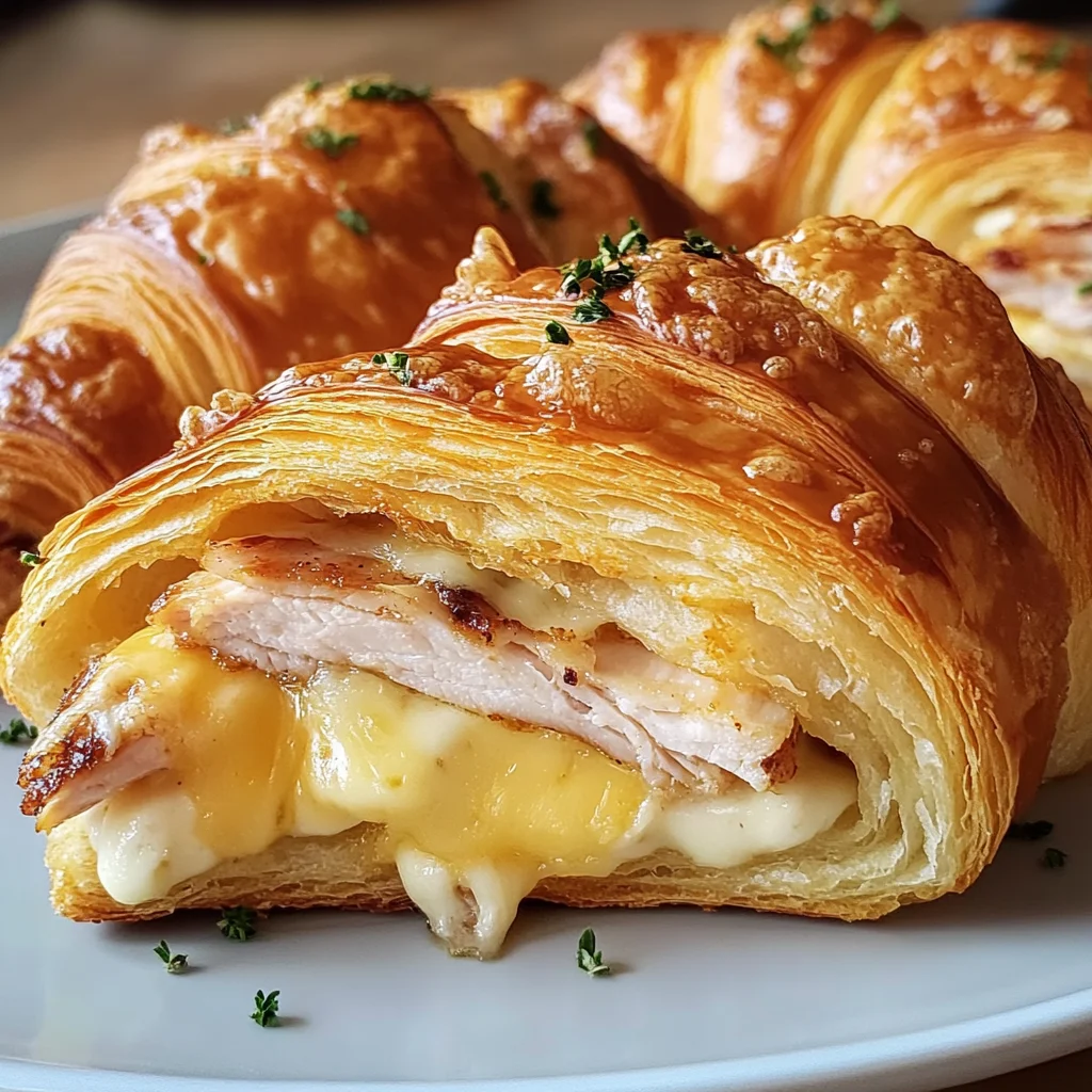 Baked Turkey and Cheese Croissant Recipe
