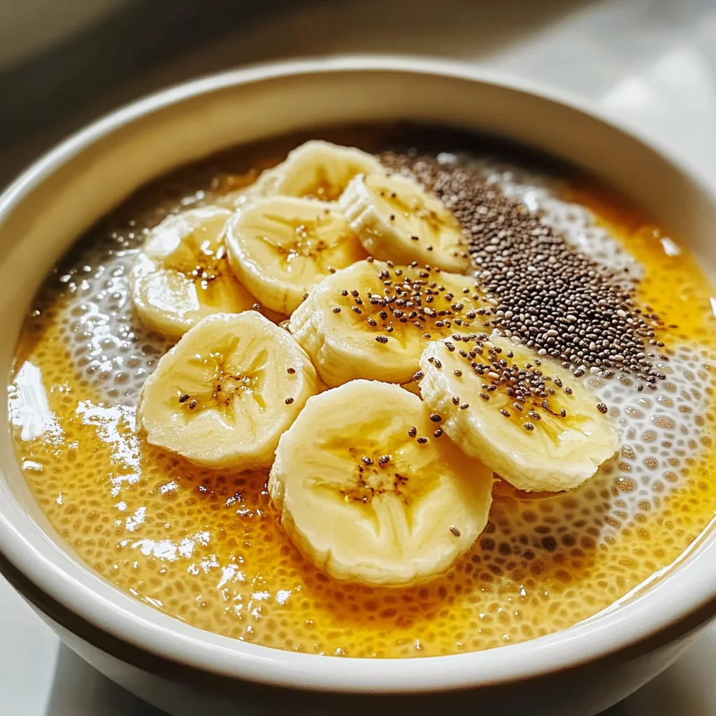 Banana Coconut Milk Chia Seed Pudding