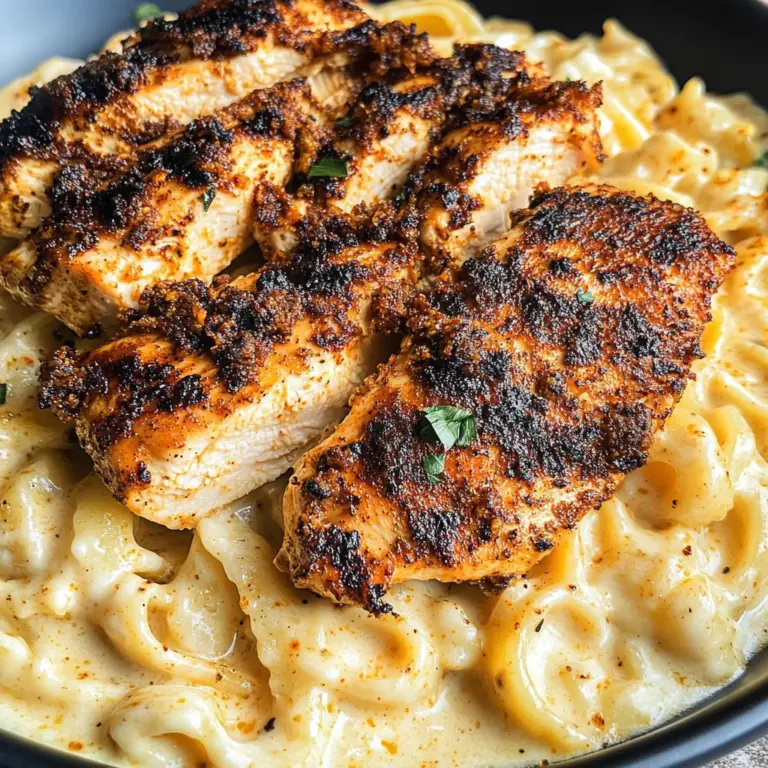 Blackened Cajun Chicken Alfredo