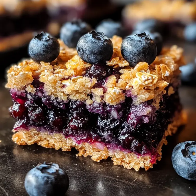 Blueberry Oatmeal Bars – A Wholesome Treat!