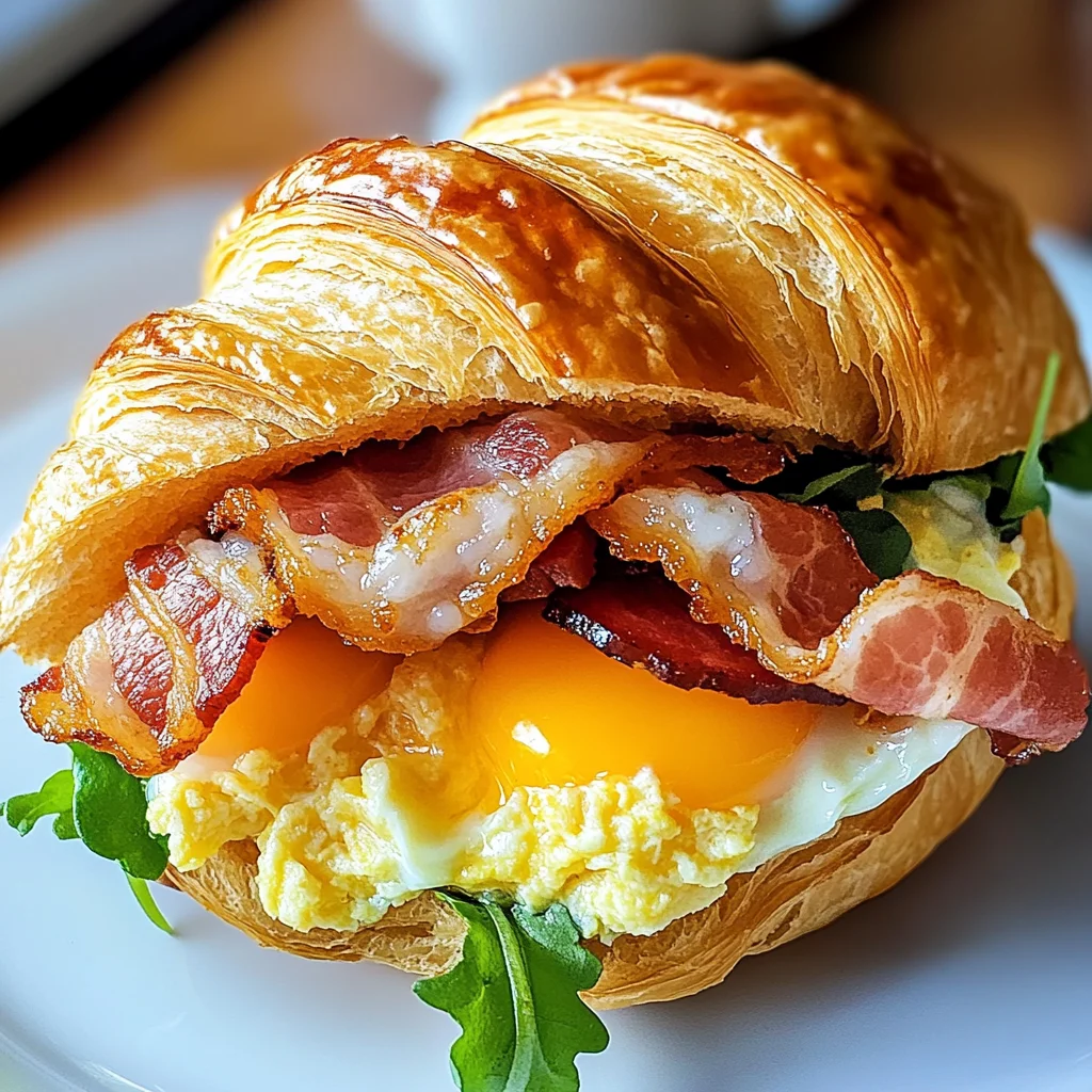 Breakfast Croissant Sandwich Recipe