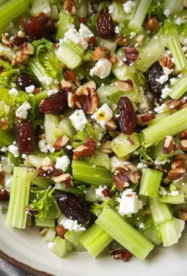Celery Chopped Salad with Dates, Feta and Nuts