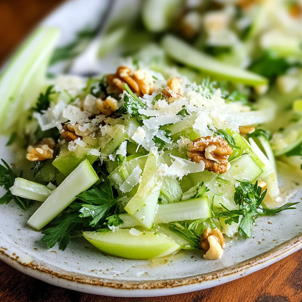 Celery Salad with Apple Cider Vinaigrette