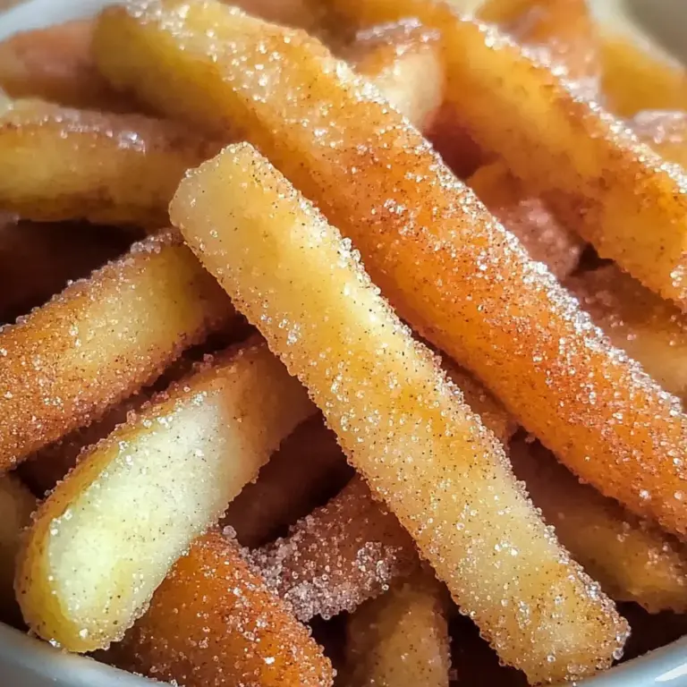 Cinnamon Sugar Apple Fries