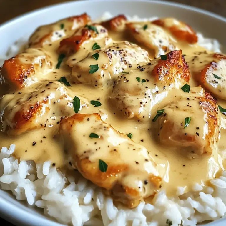 Creamy Smothered Chicken and Rice