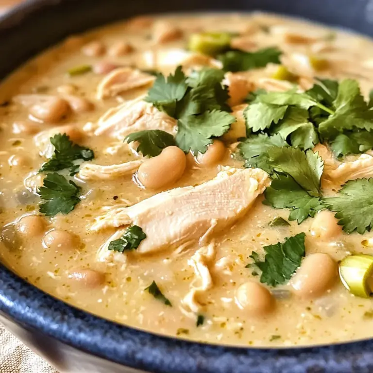 Crockpot Creamy White Chicken Chili