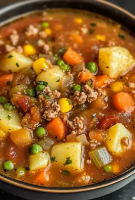 Crockpot Vegetable Beef Soup