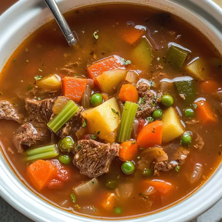 Crockpot Vegetable Beef Soup (full of flavor!)