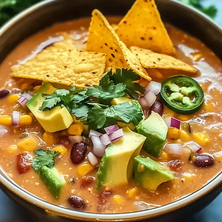 Crockpot Vegetarian Tortilla Soup for Cozy Weeknight Comfort