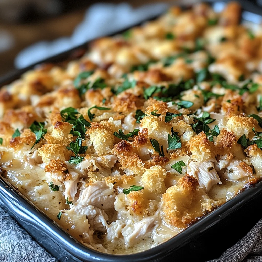 Dolly’s Chicken and Stuffing Casserole