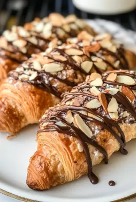 Easy Chocolate Almond Croissants