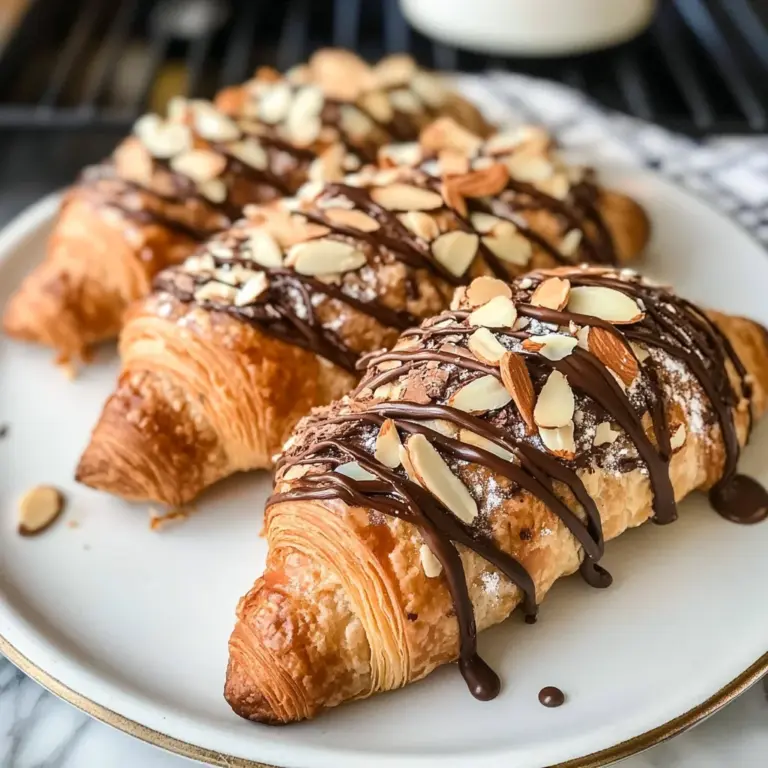 Easy Chocolate Almond Croissants