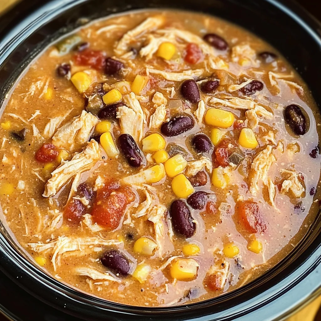 Easy Crock Pot Cream Cheese Chicken Chili