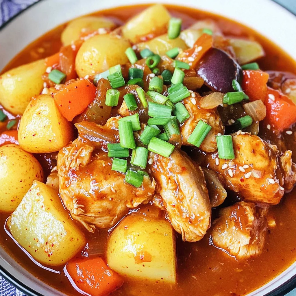 Easy Dakbokkeumtang (Korean Chicken Stew)