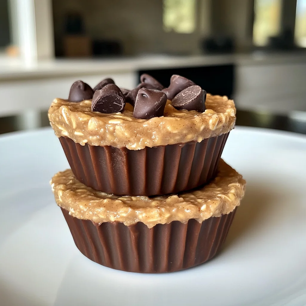 Easy Peanut Butter Protein Oatmeal Cups