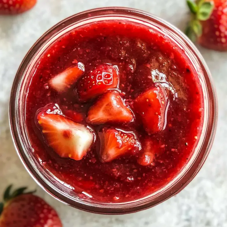 Easy homemade strawberry sauce