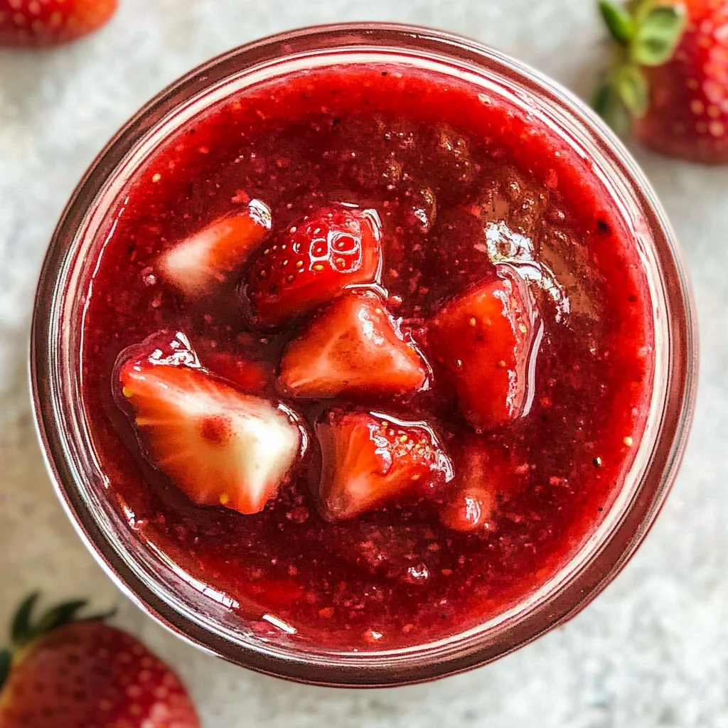 Easy homemade strawberry sauce