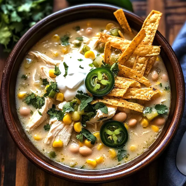 Flavorful Crockpot White Chicken Chili Soup