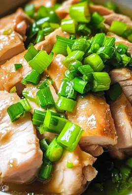 Ginger Scallion Poached Chicken