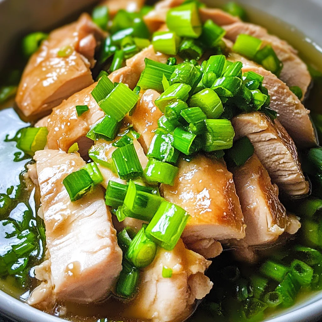 Ginger Scallion Poached Chicken