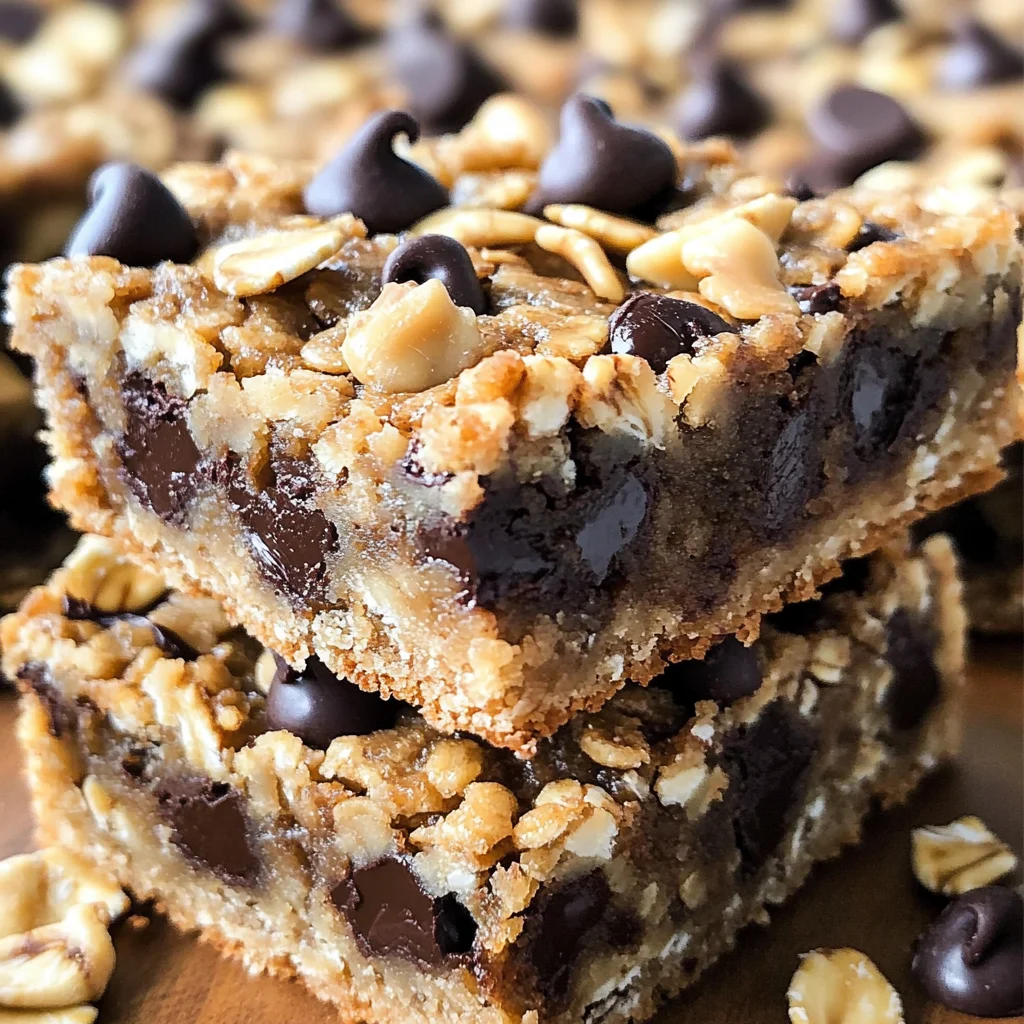 Healthy Chocolate Chip Oatmeal Bars Recipe