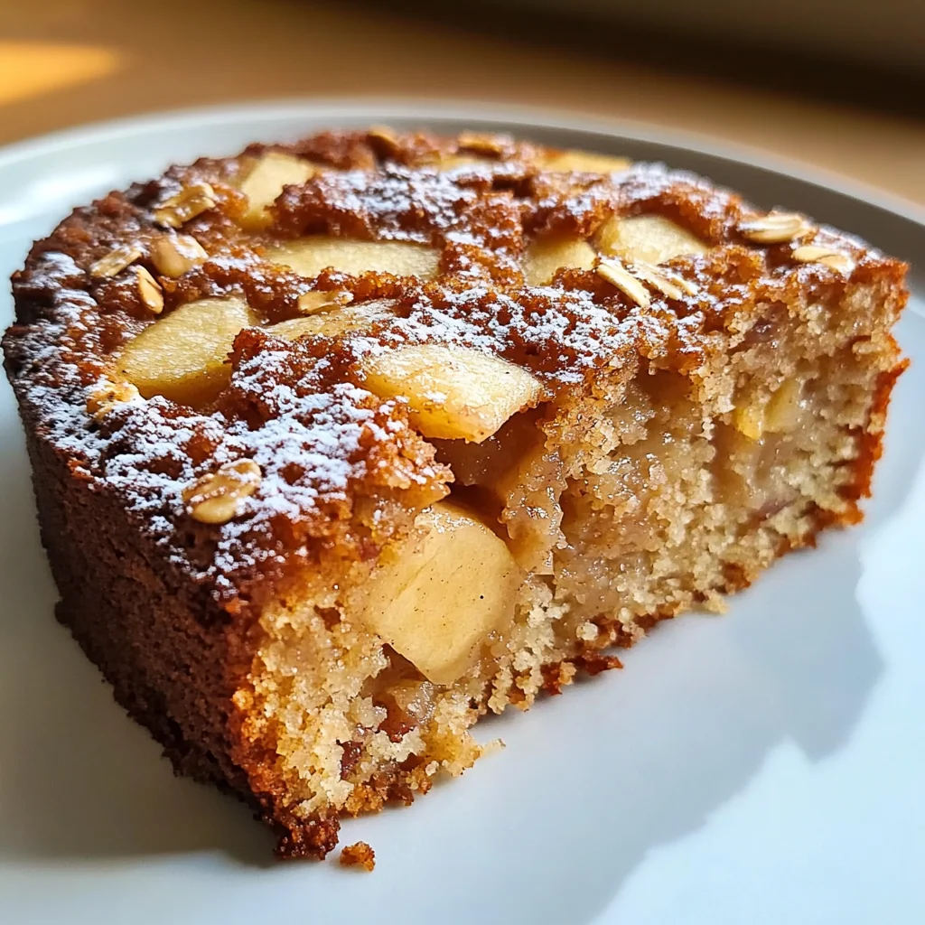 Healthy Oatmeal Apple Cake
