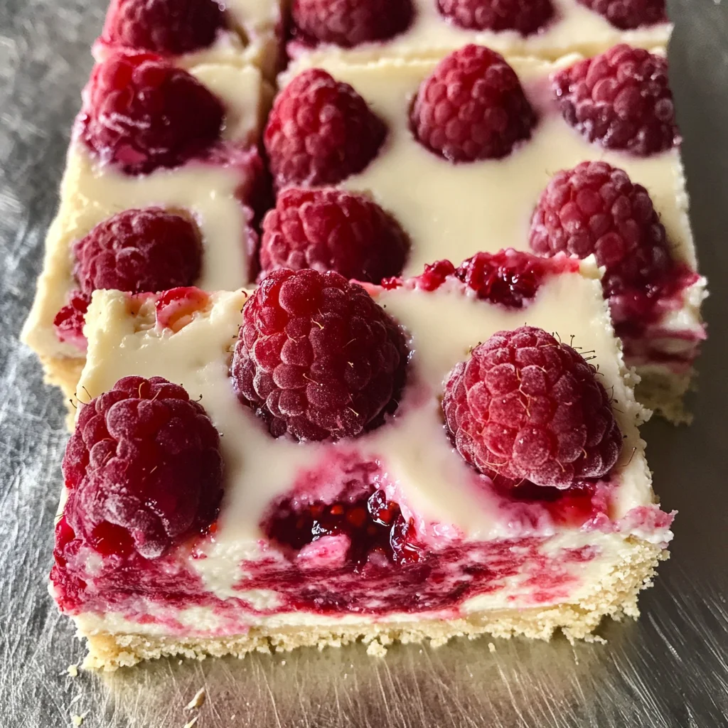 Healthy Raspberry Cheesecake Bars