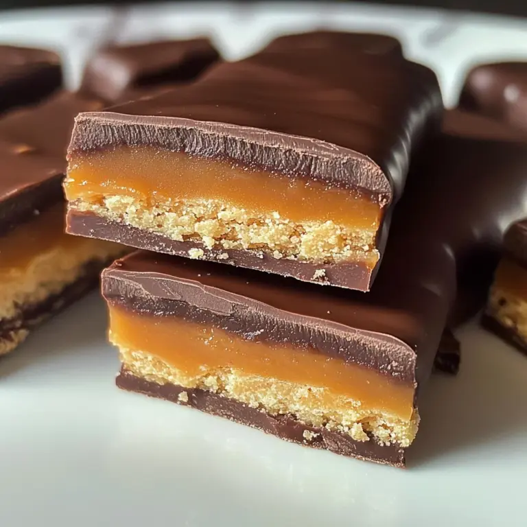 Healthy Twix Bars (Gluten-free) Homemade Recipe