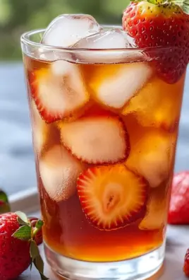 Homemade Strawberry Iced Tea