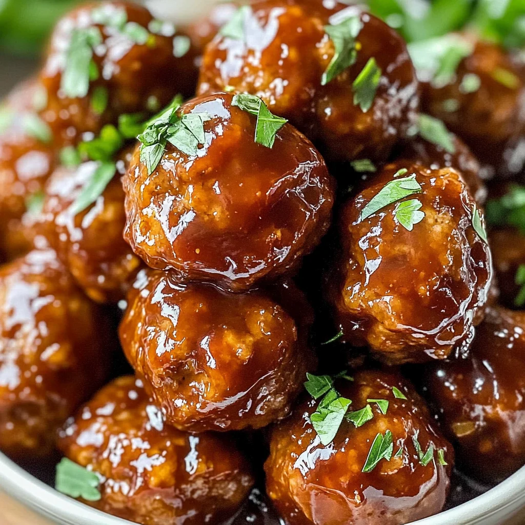 Honey BBQ Crockpot Meatballs