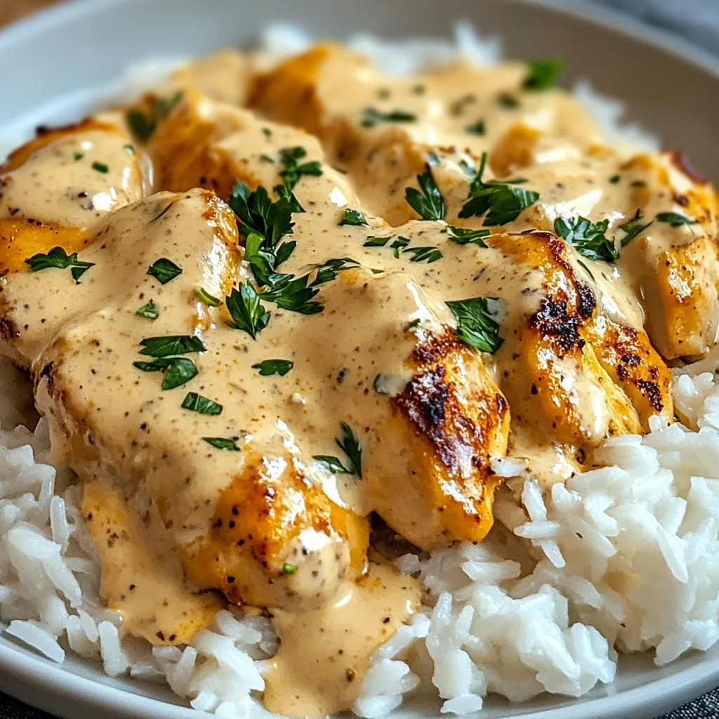How to Make Creamy Smothered Chicken and Rice – Easy Dinner Idea