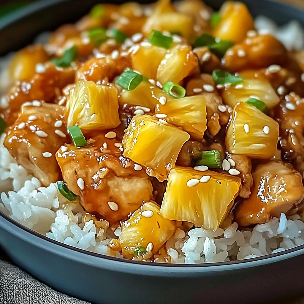 Irresistible Pineapple Chicken and Rice
