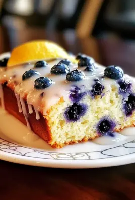 Lemon Blueberry Loaf with Lemon Glaze