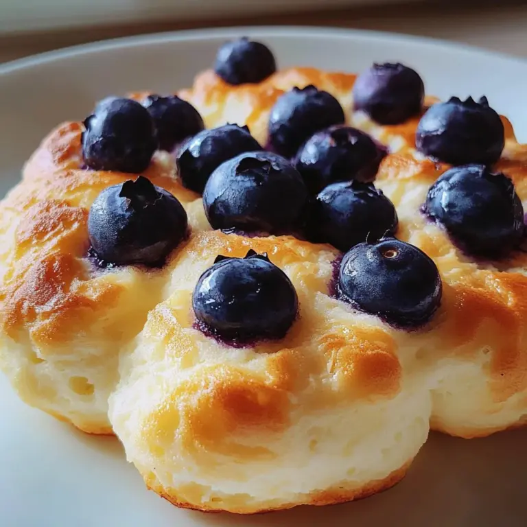 Magical Cottage Cheese Blueberry Cloud Bread Recipe