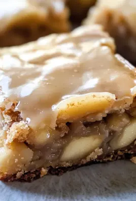 Maple Glazed Apple Blondies