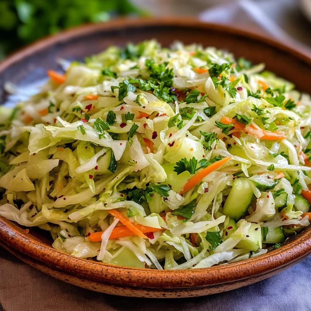 Middle Eastern Style Cabbage Salad
