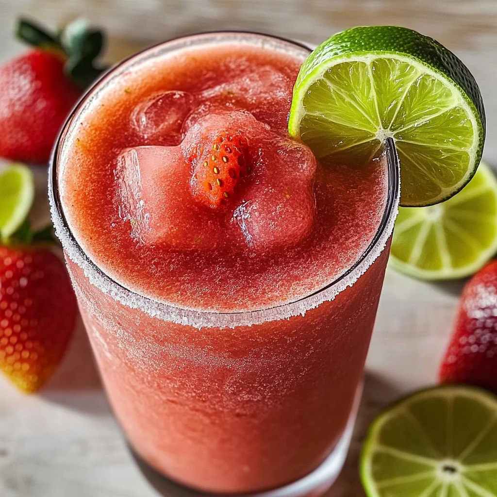 Nonalcoholic Strawberry Margaritas