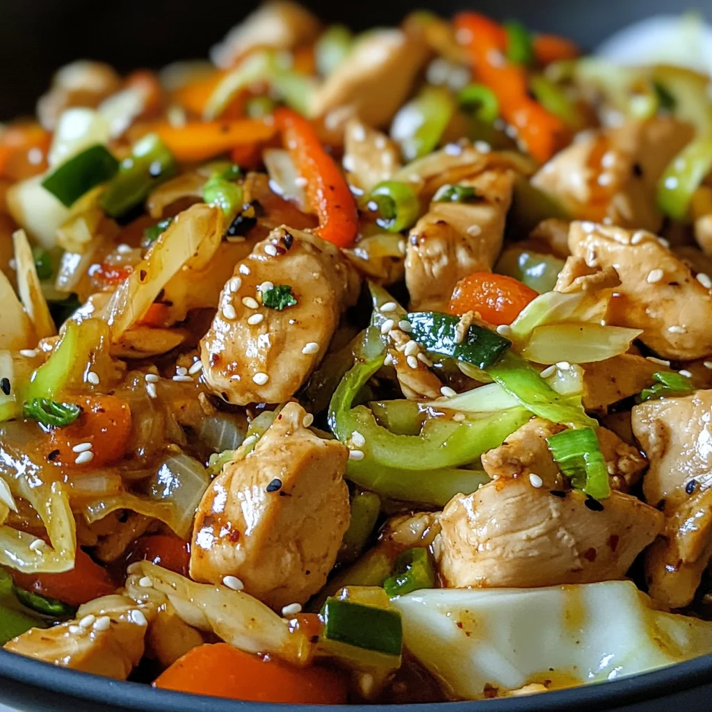 Quick Chicken Cabbage Stir-Fry