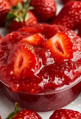 Quick Strawberry Sauce with Fresh Strawberries
