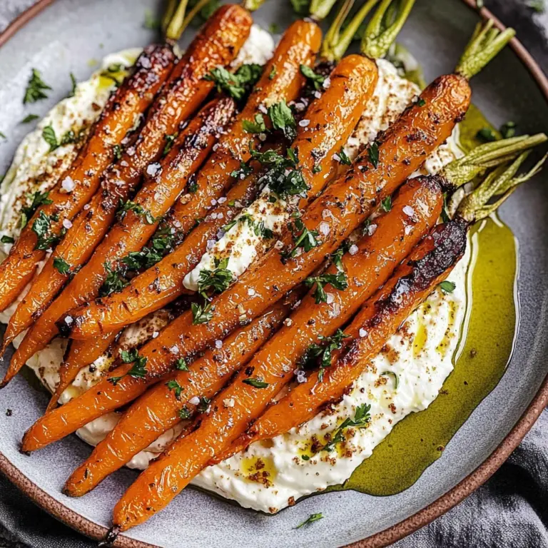 Roasted Carrots with Whipped Feta