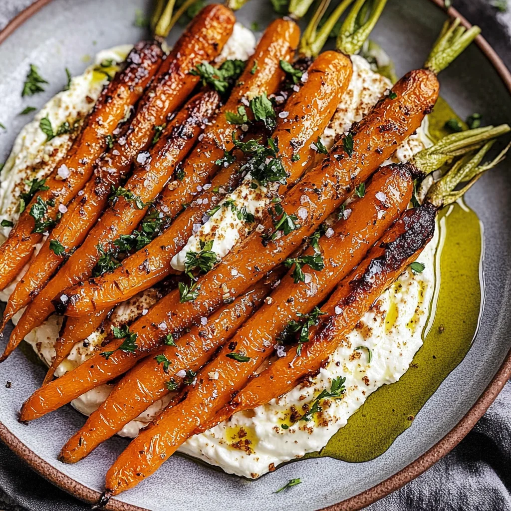 Roasted Carrots with Whipped Feta