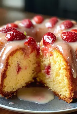 SOUR CREAM STRAWBERRY BUNDT CAKE