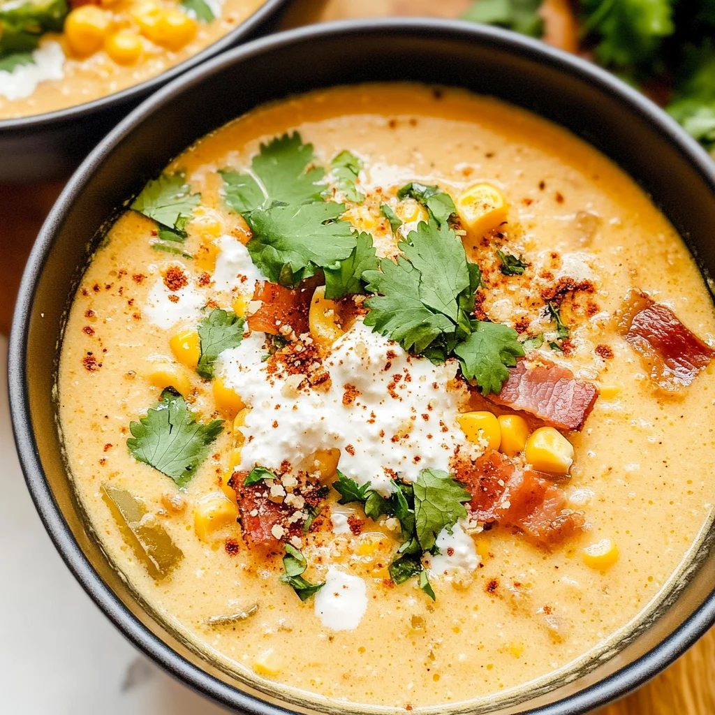 Slow Cooker Mexican Street Corn Soup