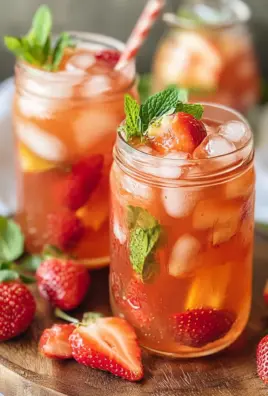 Southern Strawberry Sweet Iced Tea