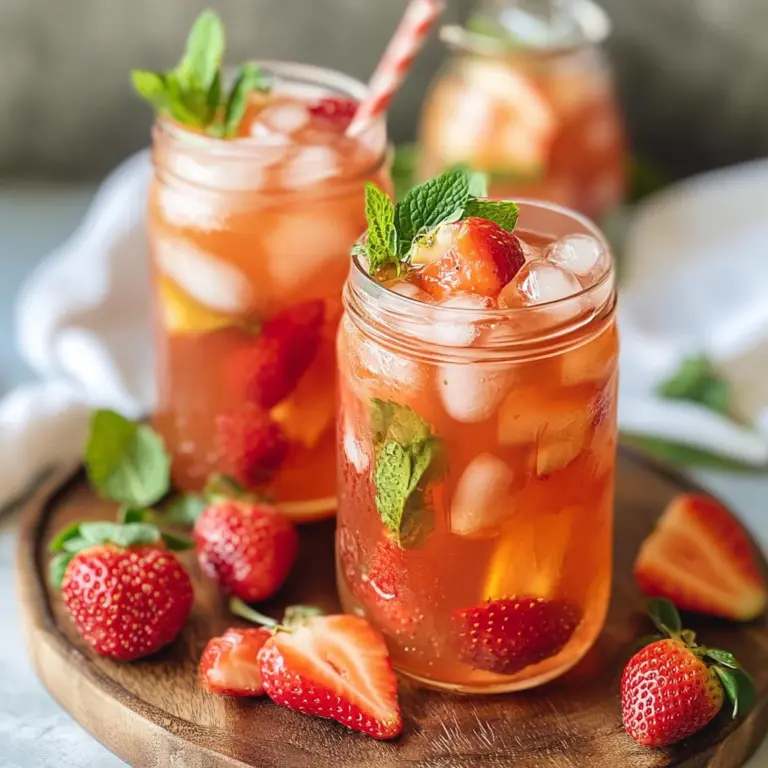 Southern Strawberry Sweet Iced Tea