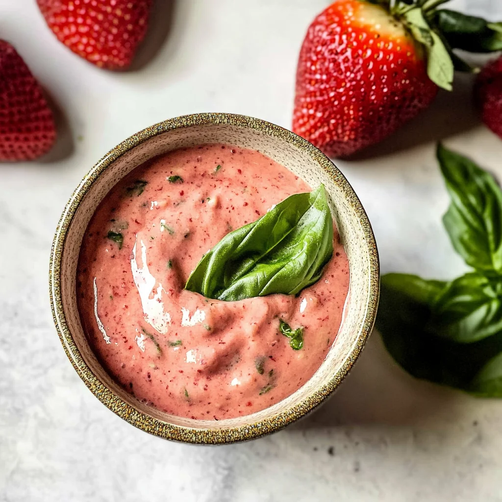 Strawberry Basil Dressing