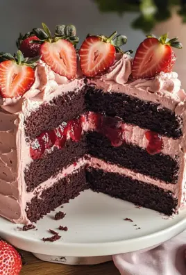 Strawberry Chocolate Cake